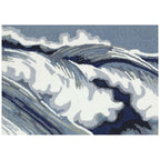 Coastline Curl Blue Indoor/Outdoor Rug - 2 x 3 - OUT OF STOCK UNTIL 10/21/2026