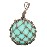 Small Glass Buoy Decorative Sphere - Seafoam