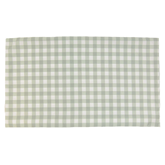 Botanical Bliss Checked Pillow Cover