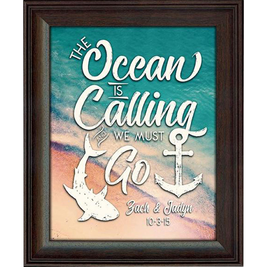 Call of the Ocean Personalized Framed Print