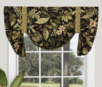 Tropical Noir Tie Up Valance