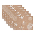 Coastal Sand Placemats - Set of 6
