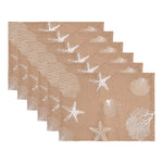 Coastal Sand Placemats - Set of 6
