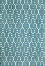 Baja Latticework Blue Rug - 2 x 5