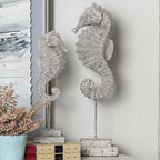 Maritime Mystic Seahorse Finials - Set of 2