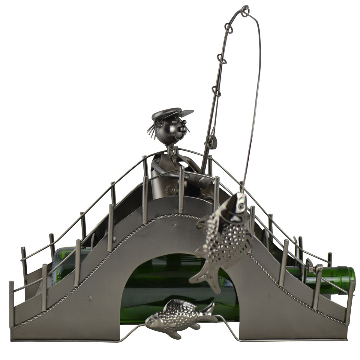 Bridge Fishing Wine Bottle Holder