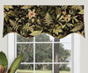 Tropical Noir Scalloped Filler Valance