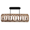 Natural Rattan Island Pendant Light