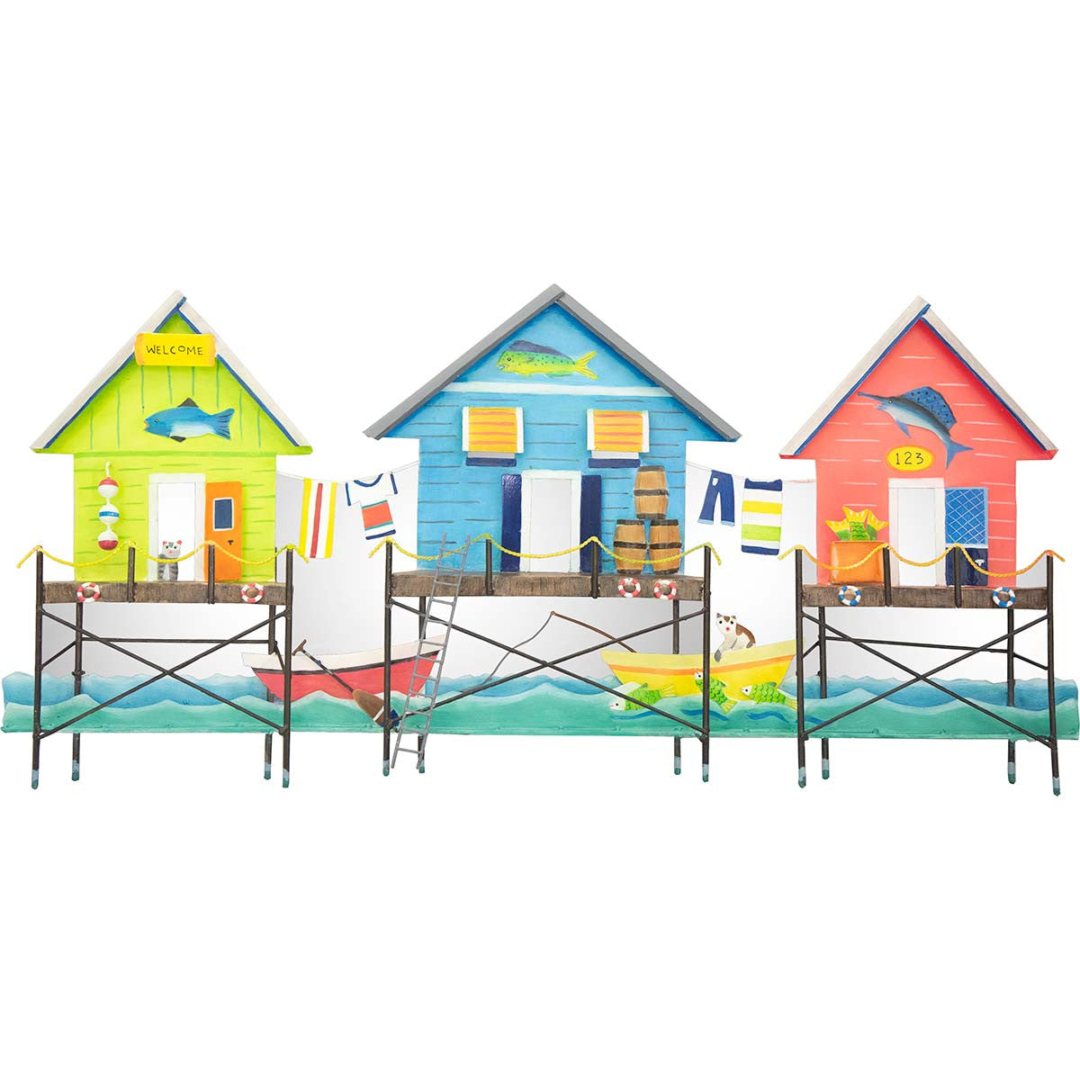 Colorful Cabanas Wall Art