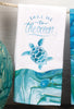 Sea Life Dual Purpose Terry Towel - Turtle - SALE