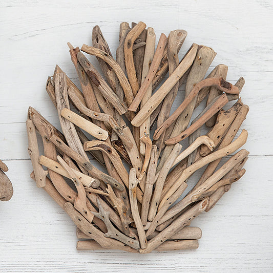 Coastal Driftwood Clam Wall Art - OUT OF STOCK