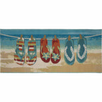 Flip Flop Beach Rug - 2 x 5