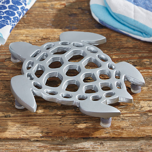 Silver Sea Turtle Trivet - Set of 2 - OUT OF STOCK UNTIL 07/20/2026