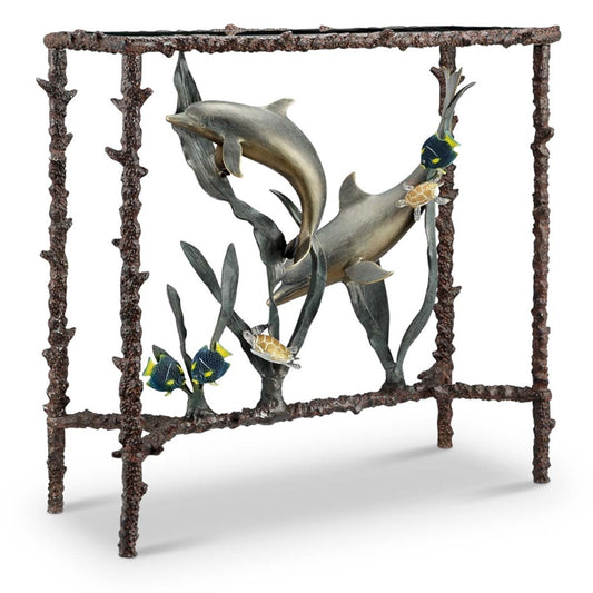 Oceanic Dolphins Console Table - OUT OF STOCK UNTIL 07/28/2026