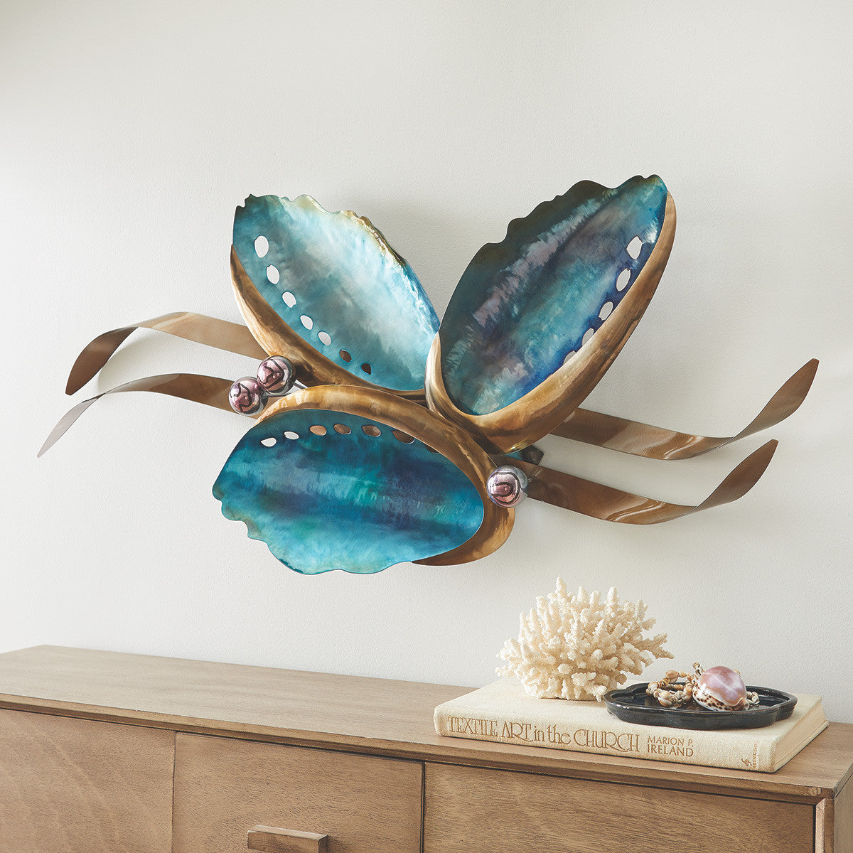 Ocean Pearl Trio Metal Art
