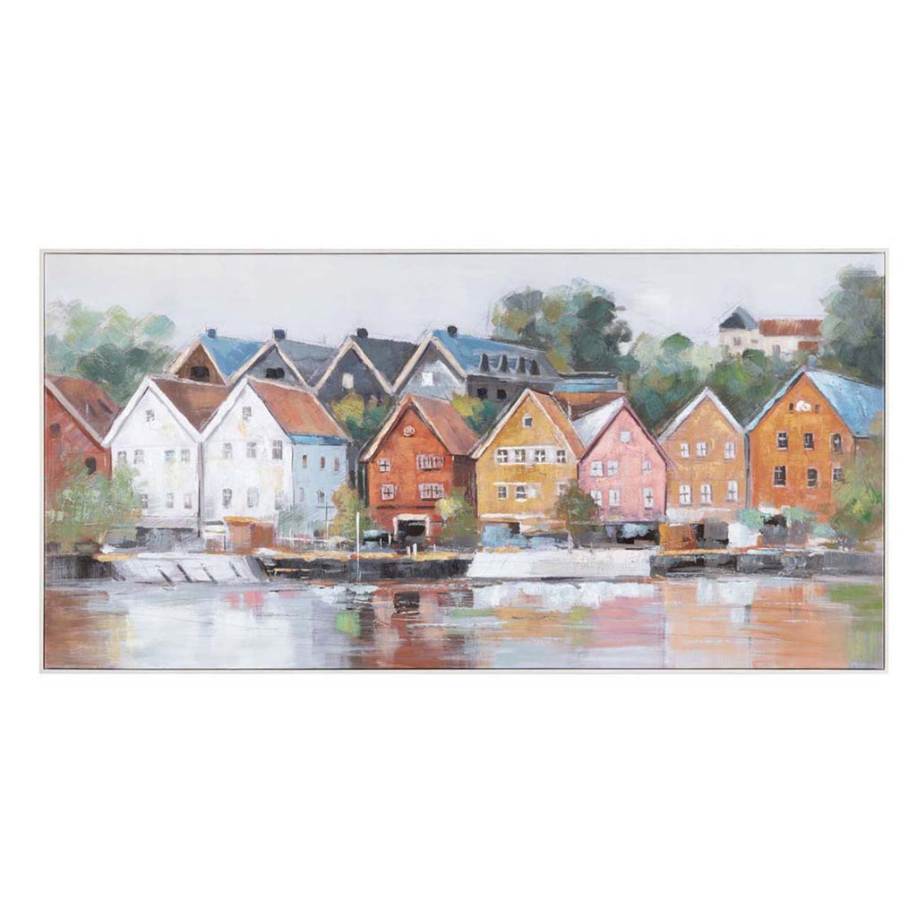 Colorful Village Seaside Wall Art - OUT OF STOCK UNTIL 08/07/2026