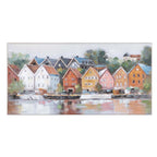 Colorful Village Seaside Wall Art - OUT OF STOCK UNTIL 08/07/2026