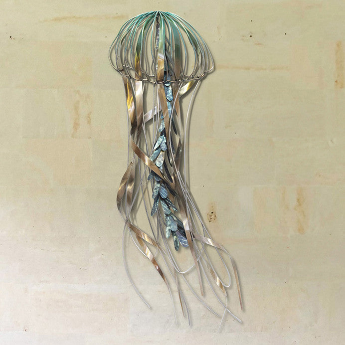 Stainless Steel Jellyfish Wall Decor