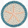 Simple Sea Star Round Trivets - Set of 3
