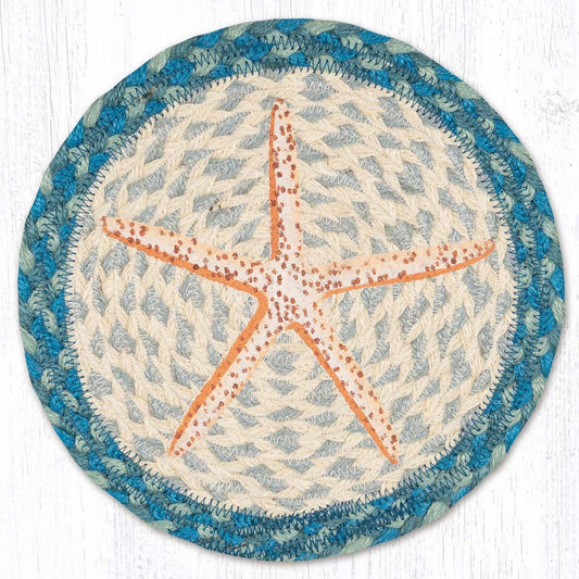 Simple Sea Star Round Trivets - Set of 3