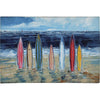 Surfboard Row Chenille Rug - 4 x 6