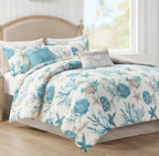 Coralscape Seashell Comforter Set - Queen- SALE