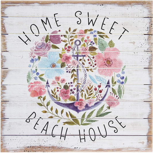 Floral Beach House Wall Art