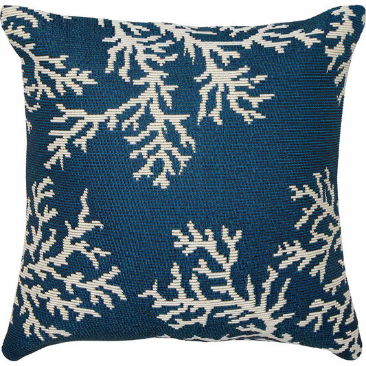 Aruba Coral Accent Pillow - Navy