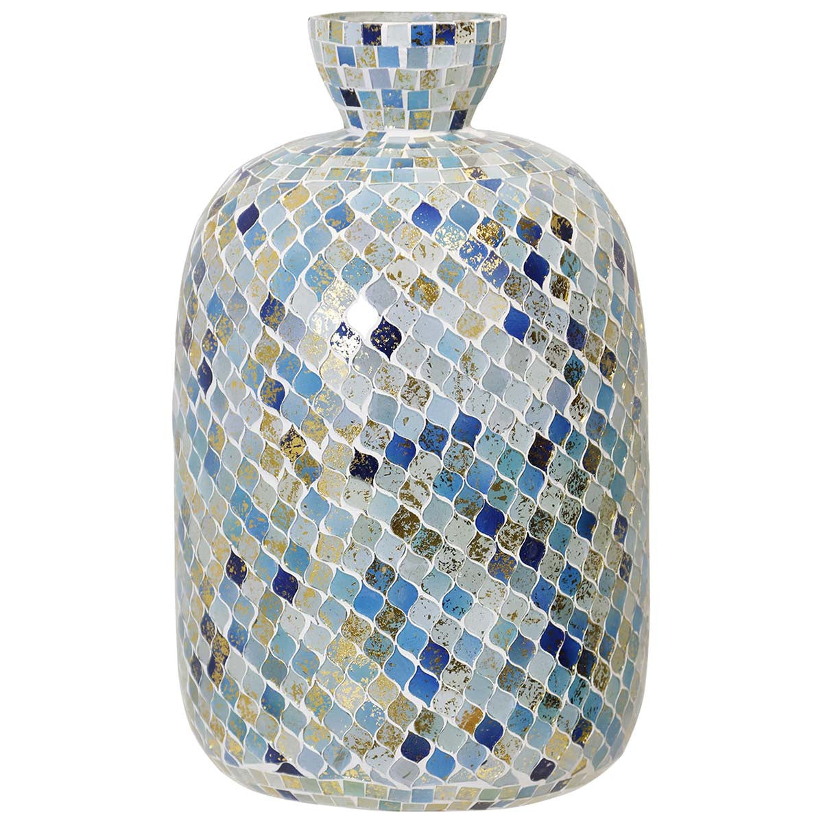 Mykonos Blue Mosaic Vases