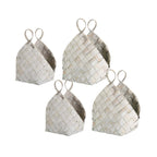 Whitewashed Norfolk Baskets - Set of 4