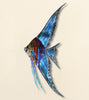 Blue Angelfish Wall Decor - Left