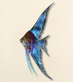 Blue Angelfish Wall Decor - Left