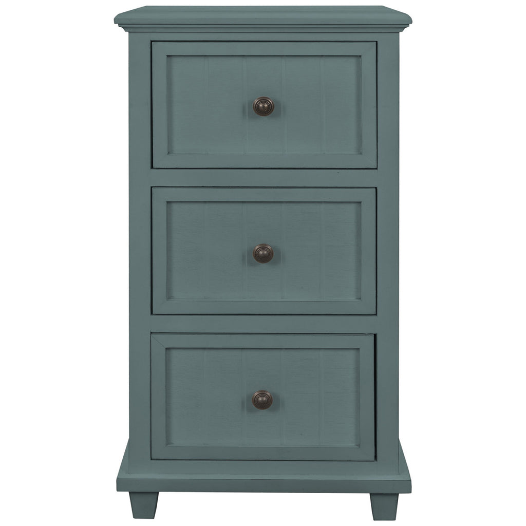 Lewiston 3 Drawer Side Table