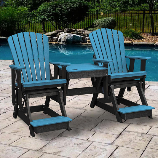 Negril Sea Balcony Gliders with Center Table - OUT OF STOCK UNTIL 07/08/2026