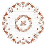 Lighthouse Feast Tablecloth - 70 Inch Round