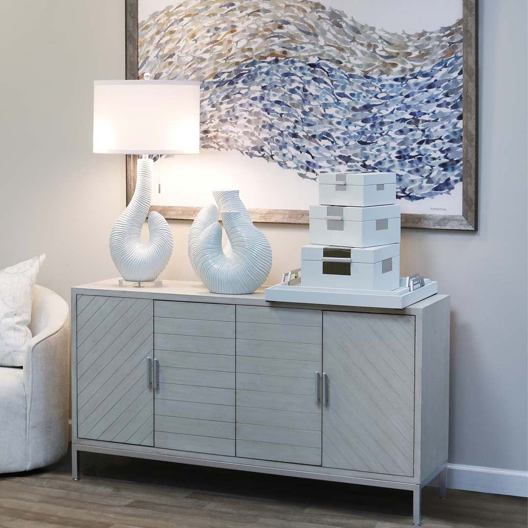 Lakewood Gray Washed Cabinet