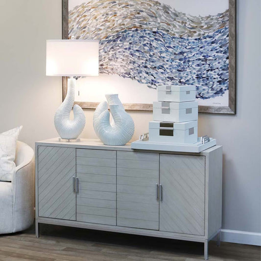Lakewood Gray Washed Cabinet