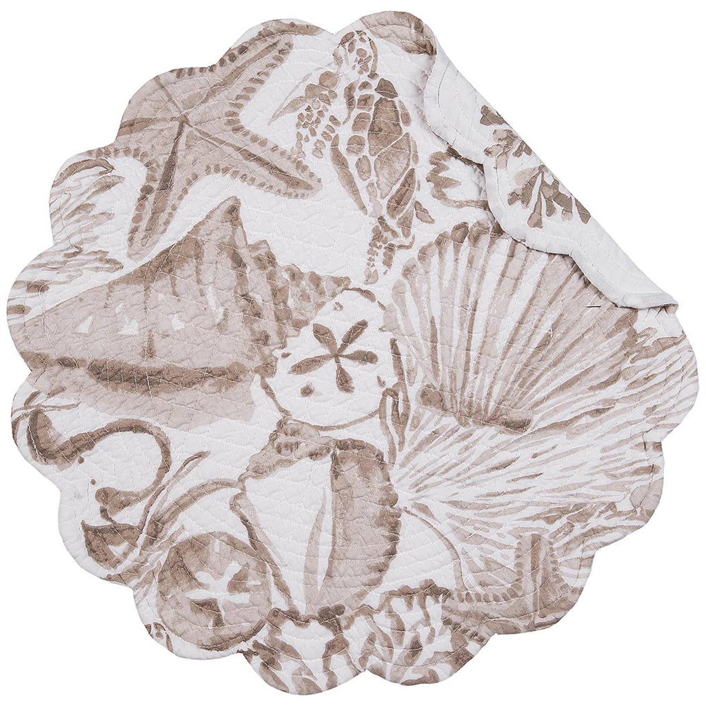 Abundant Shells Round Placemats - Set of 6