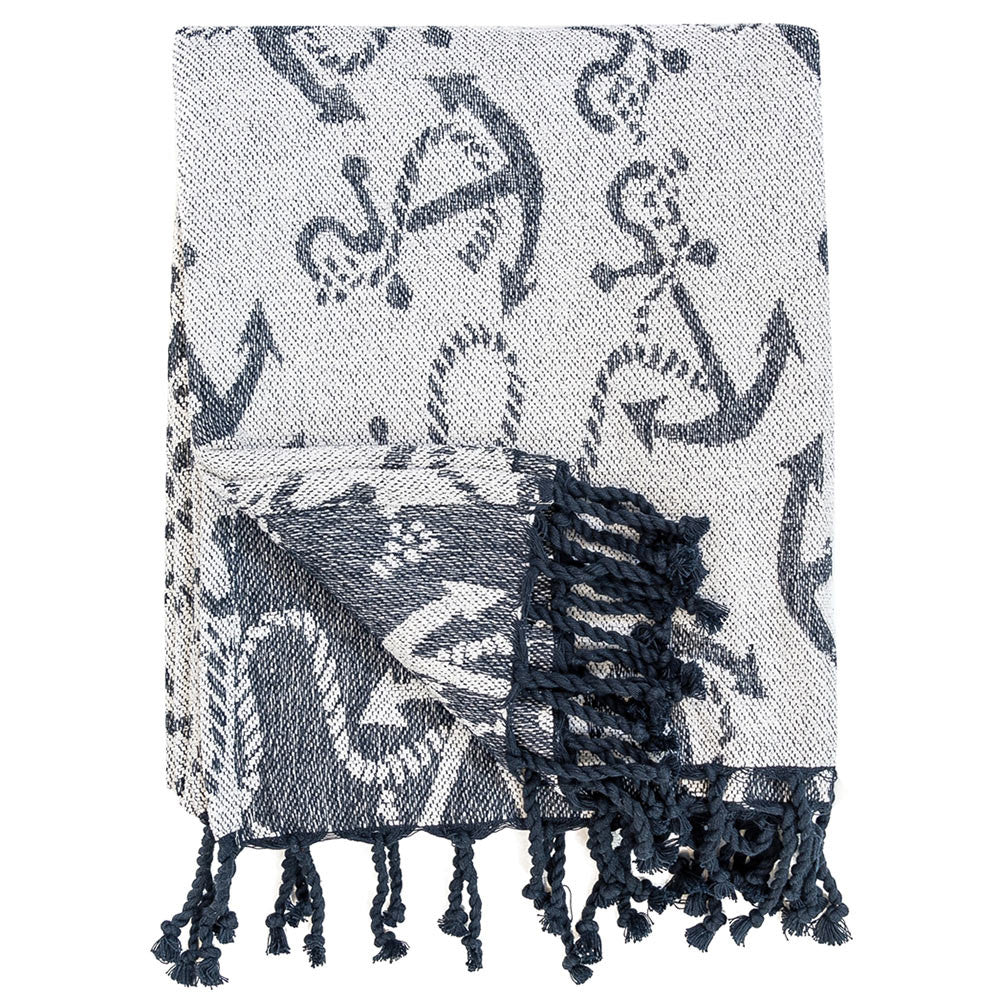 Naval Anchor Throw - OUT OF STOCK UNTIL 08/18/2026