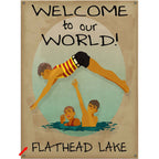 Welcome to Our World Personalized Wall Art