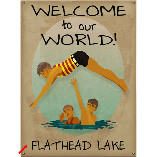 Welcome to Our World Personalized Wall Art