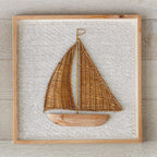 Rattan Boat Framed Wall Art - CLEARANCE