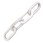 White Marble Oval Chains