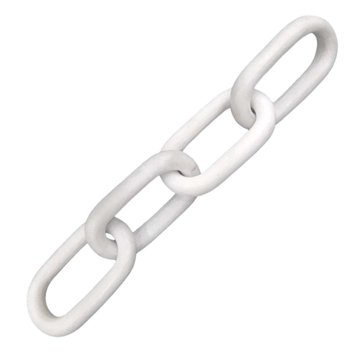 White Marble Oval Chains