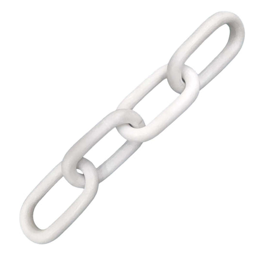 White Marble Oval Chains