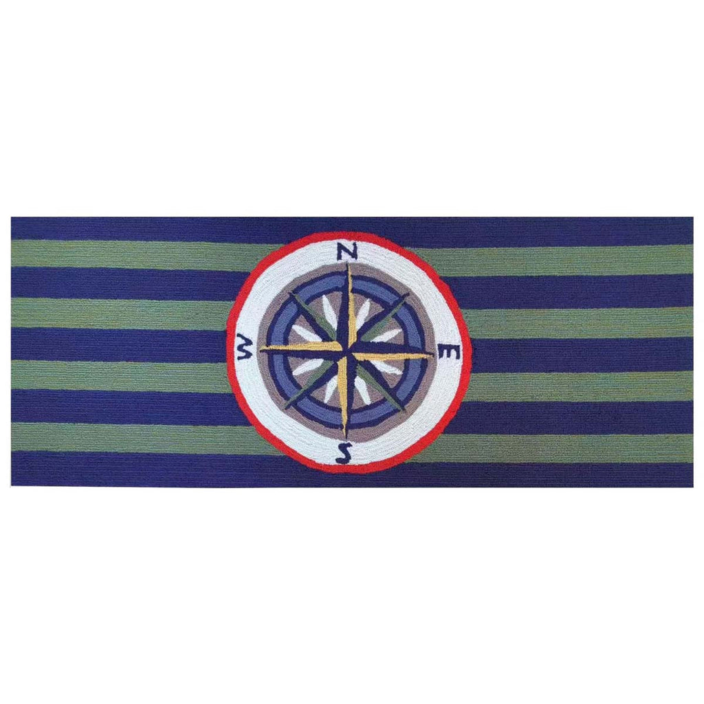 Captain's Compass Floor Mat - 2 x 5 - OUT OF STOCK UNTIL 08/28/2026