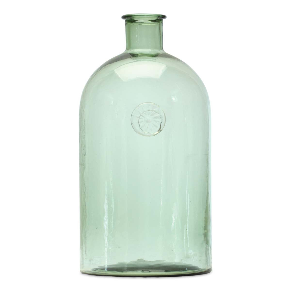 Green Sand Dollar Bottle Vase - Large