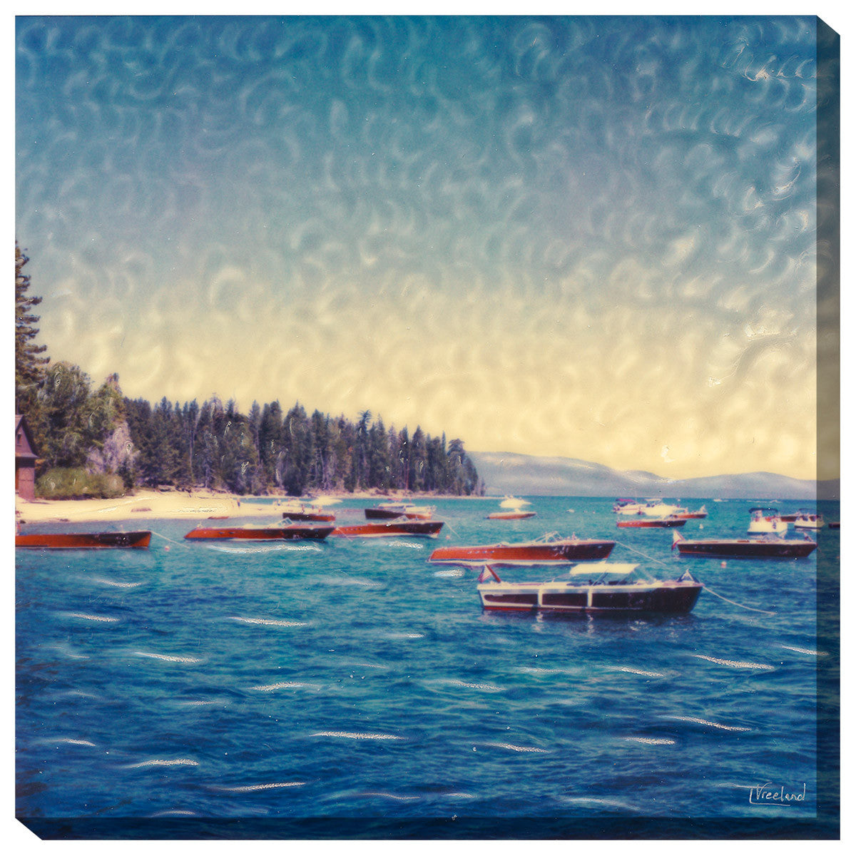 Wooden Boats Indoor/Outdoor Canvas Art