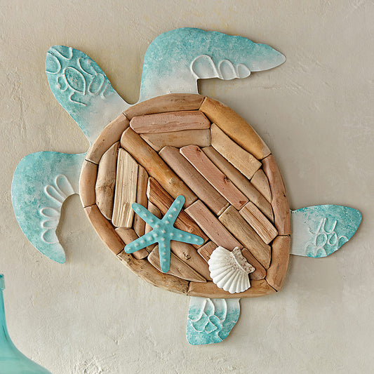 Driftwood Turtle Wall Art