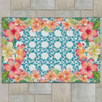 Tropical Florals Outdoor Rug - 4 x 6